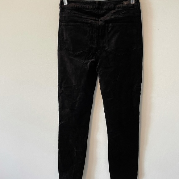 Paige Hoxton Ankle Peg Black Velvet Pants - Picture 5 of 15